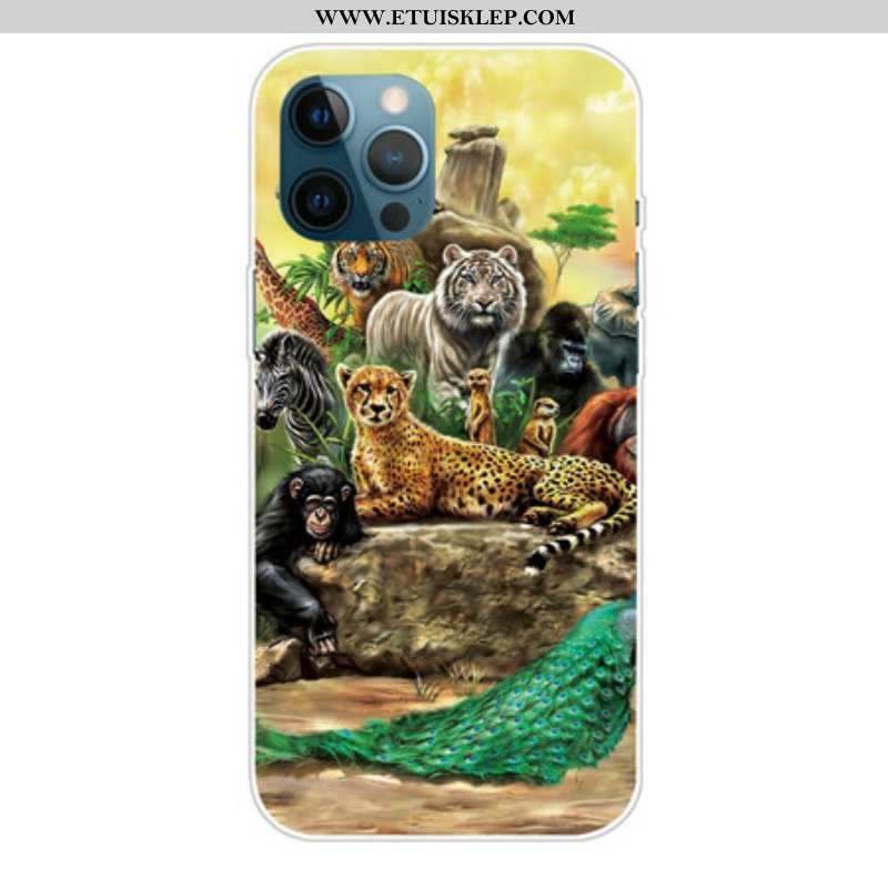 Etui do iPhone 13 Pro Max Zwierzęta Safari